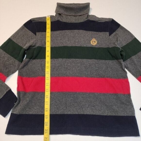 Lauren by Ralph Lauren size S Small women cotton turtleneck Embroidered logo - Picture 8 of 9